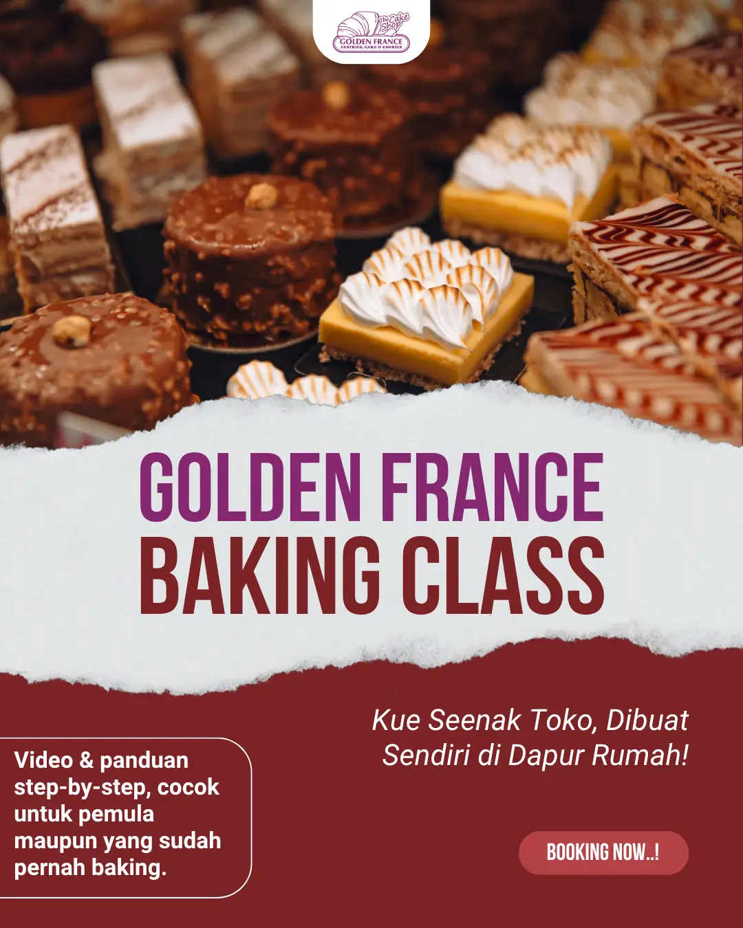 flyer golden france baking class